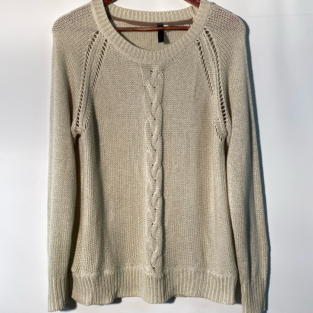 Capuccino - women’s soft knit sweater. Size L